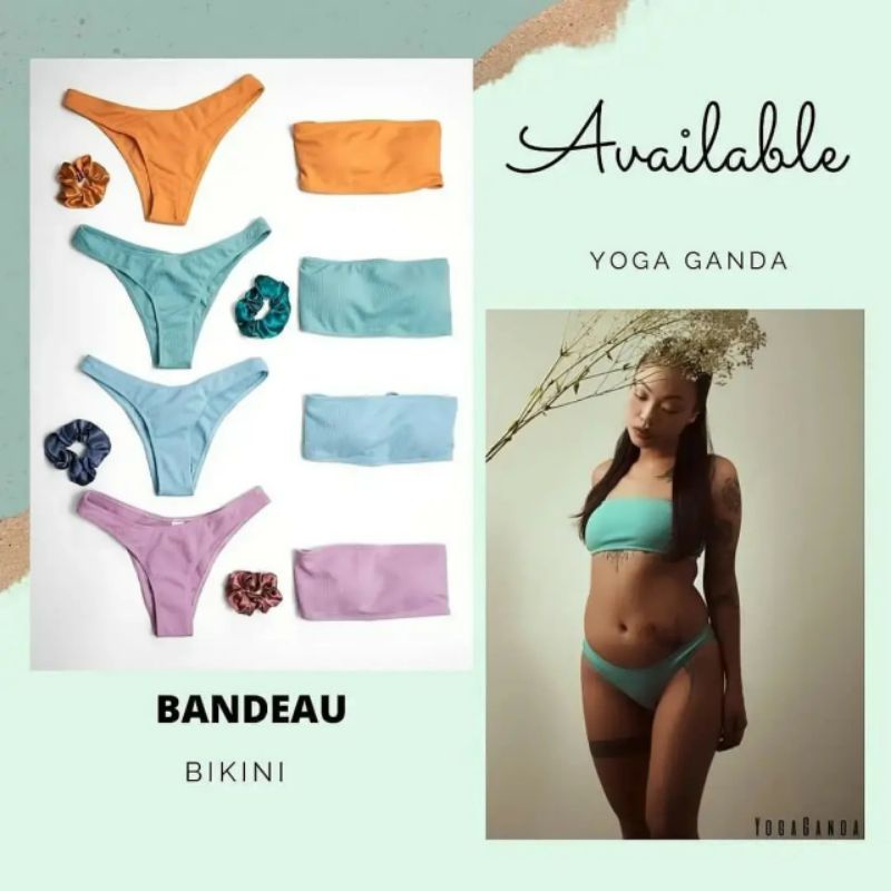 [YOGAGANDA] Bộ bikini quây siêu đáng yêu