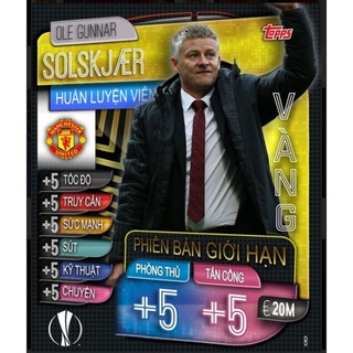 1 set thẻ cầu thủ insert Manchester United (10 thẻ)