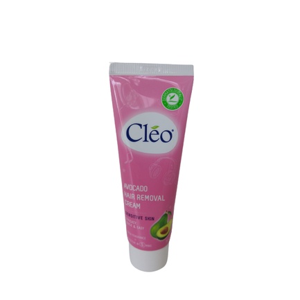 Cleo Kem Tẩy lông Sensitive Skin 50g (cho da nhạy cảm ) - chai màu hồng - có que gạt tiện lợi