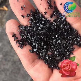 Kali Humate (Tan hoàn toàn) CRYSTALS bón lá (Humic: 65-70%; K2O: 8-10%; Fulvic: 5-7%) (gói 1kg)