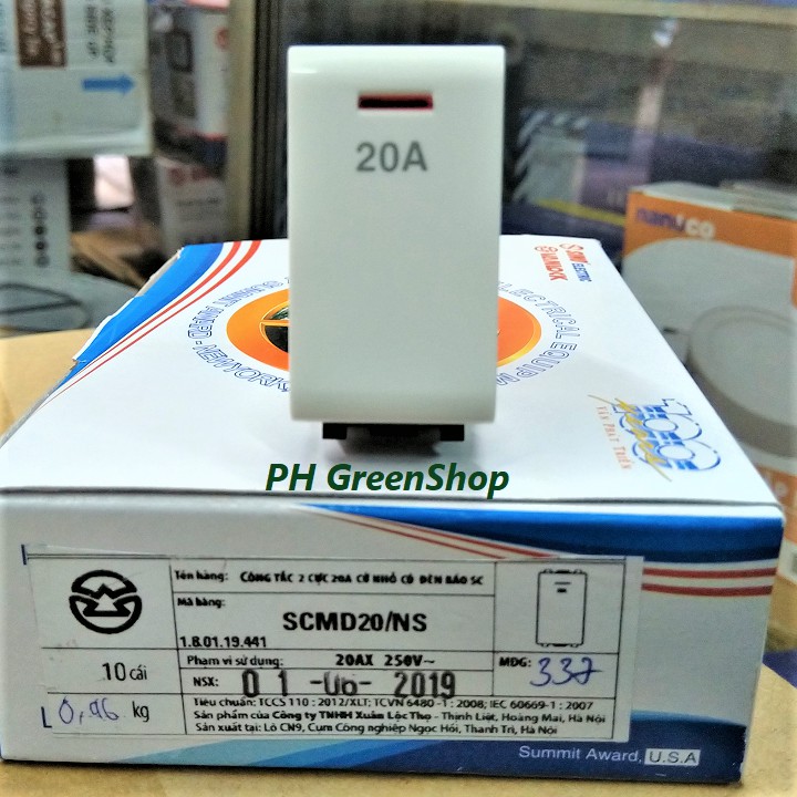 Công tắc 20A - Hạt bình, điều hòa sino dòng SC