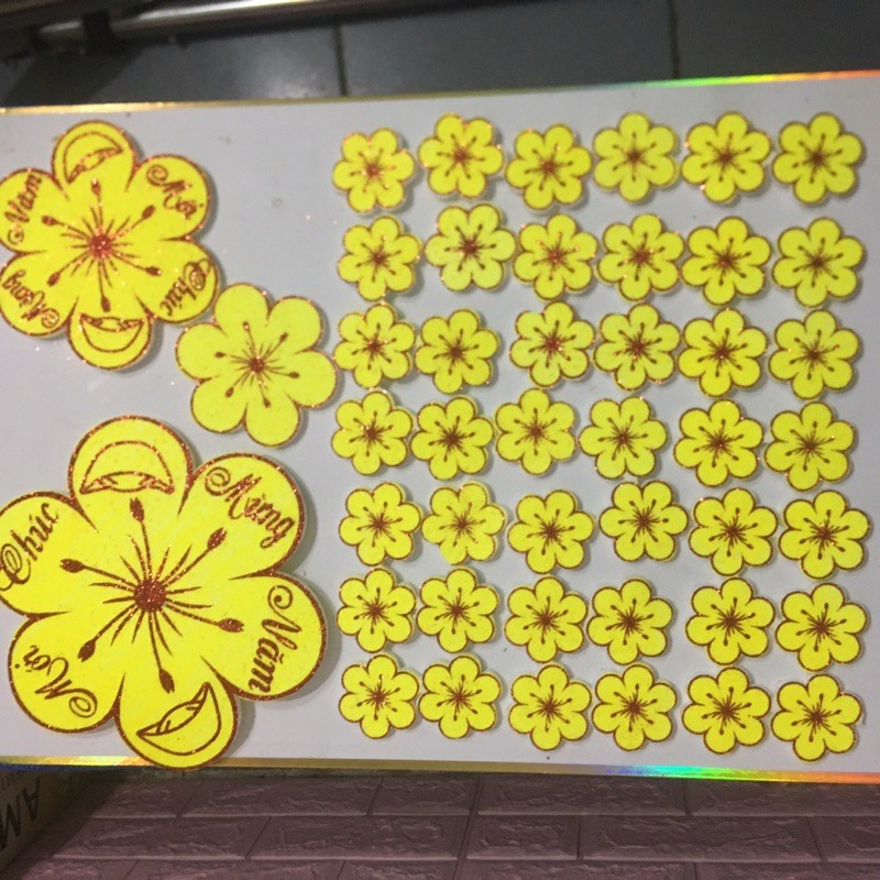 Hoa Mai Xốp trang trí Tết combo 2 set
