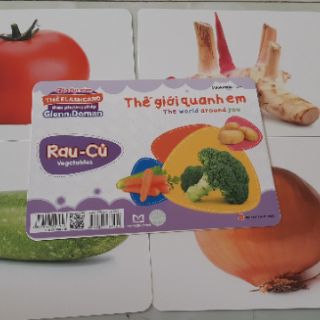 Flashcard Glenn Doman - Thế Giới Quanh Em: Rau - Củ