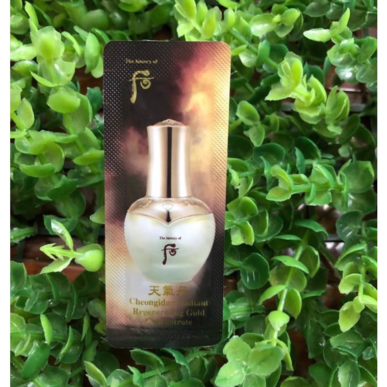 5 gói tinh chất vàng Whoo Cheogidan Radiant Regenerating Gold Concentrade