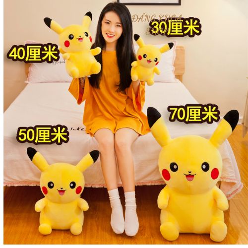 Gấu Bông Pikachu - Gấu Bông Pikachu-Gối Ôm Pikachu-Thú Nhồi Bông Pikachu Hàng Cao Cấp
