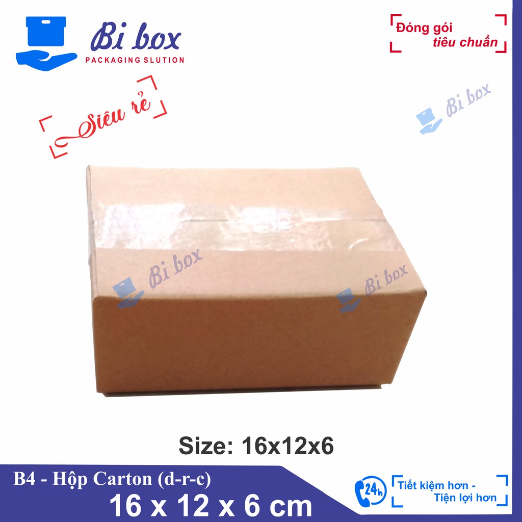 Hộp Carton 16x12x6 - Thùng Giấy Carton Giá Rẻ