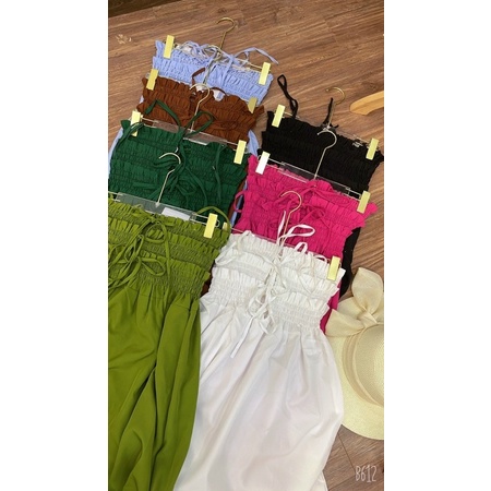 Đầm Maxi 2 Dây Chun Ngực Bigsize 50kg Đến 100kg