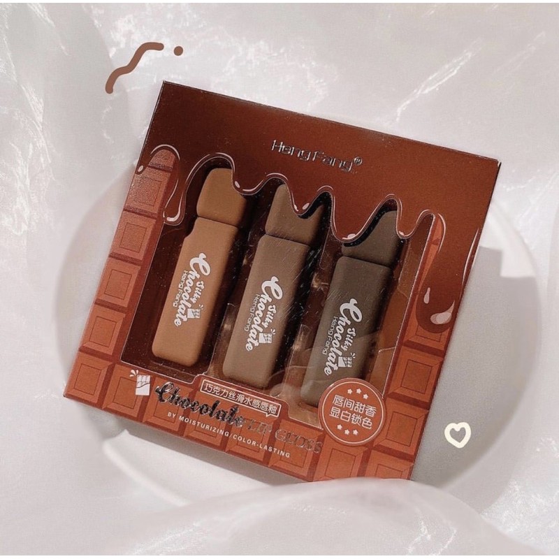 Set 3 son kem  HENGFANG chocolate