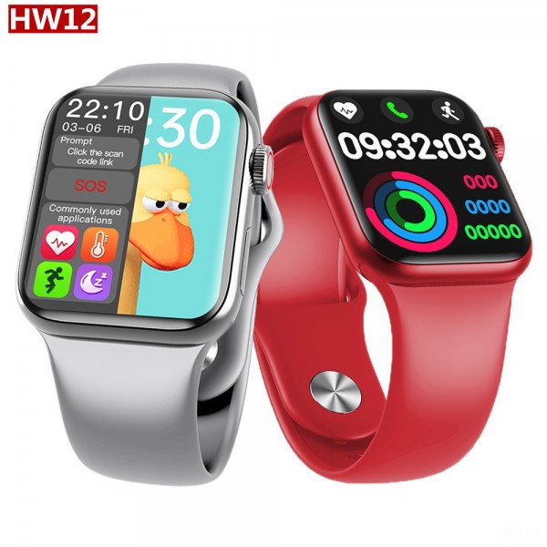 [Chính Hãng] Đồng Hồ Thông Minh HW12/16 Fullbox Kiểu Dáng Apple Watch Series 6, Chống Nước, Kết Nối Bluetooth, Núm Xoay