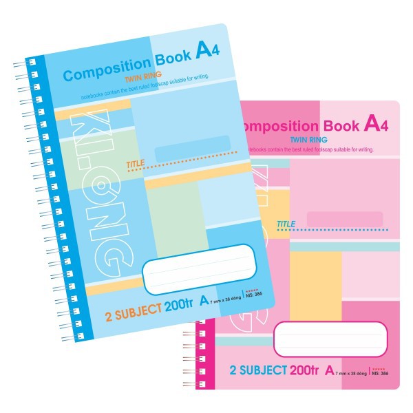 Sổ lò xo kép A4 Klong 200 trang 386