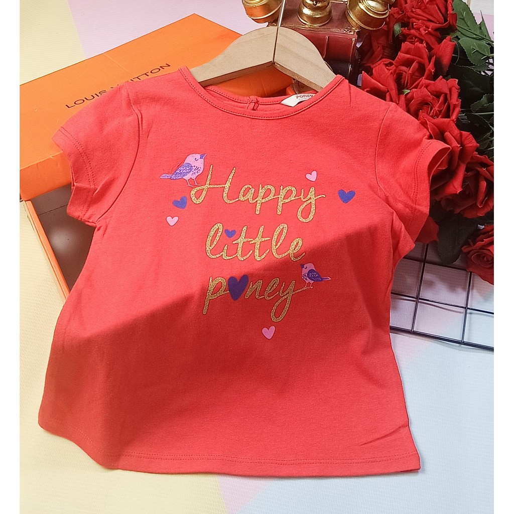 Áo thun Xuất dư xịn bé gái 🍎🍎6-25kg 100% Cotton xuất khẩu cộc tay vài mềm mát mặc hè-SHOP BỐN MÙA