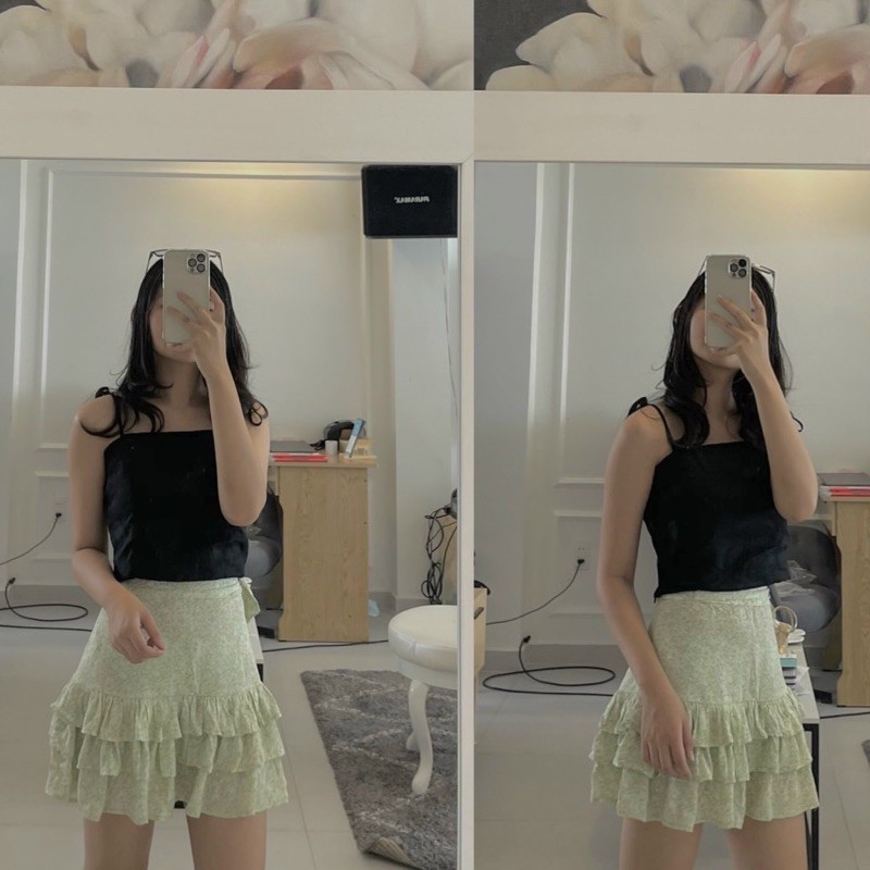 Chân váy hoa F21 Ruffle Skirt VNXK