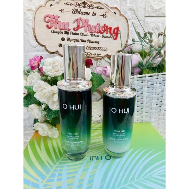 Cặp nước hoa hồng 150ml - sữa dưỡng sáng da ohui miracle aqua 130ml ( tách set)