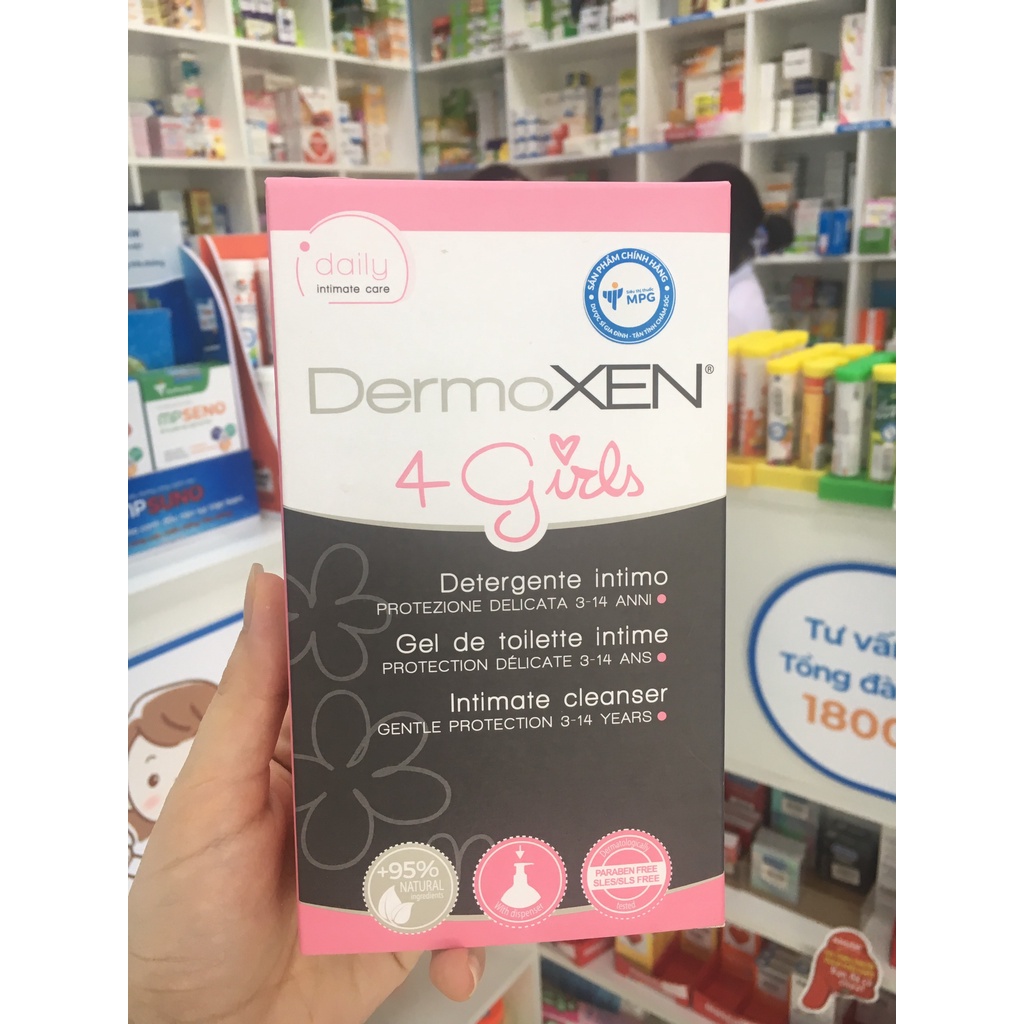 [CHÍNH HÃNG] DUNG DỊCH VỆ SINH BÉ GÁI DERMOXEN 4 GIRL TỪ NƯỚC Ý