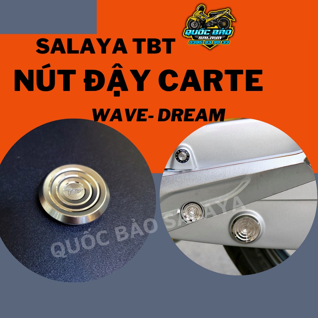 Nút Che Carte Wave Dream Inox 304 Có Phay Logo TBT Bảo Hành Trọn Đời