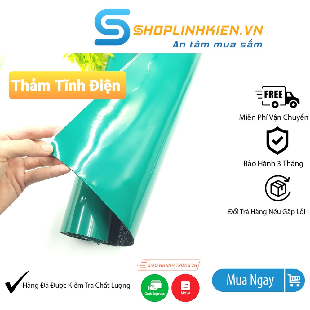 Thảm Cao Su Chống Tĩnh Điện 1x1.2 Mét trải bàn kê thiết bị khổ 1 mét x 1.2 mét - ShopLinhKienM2M