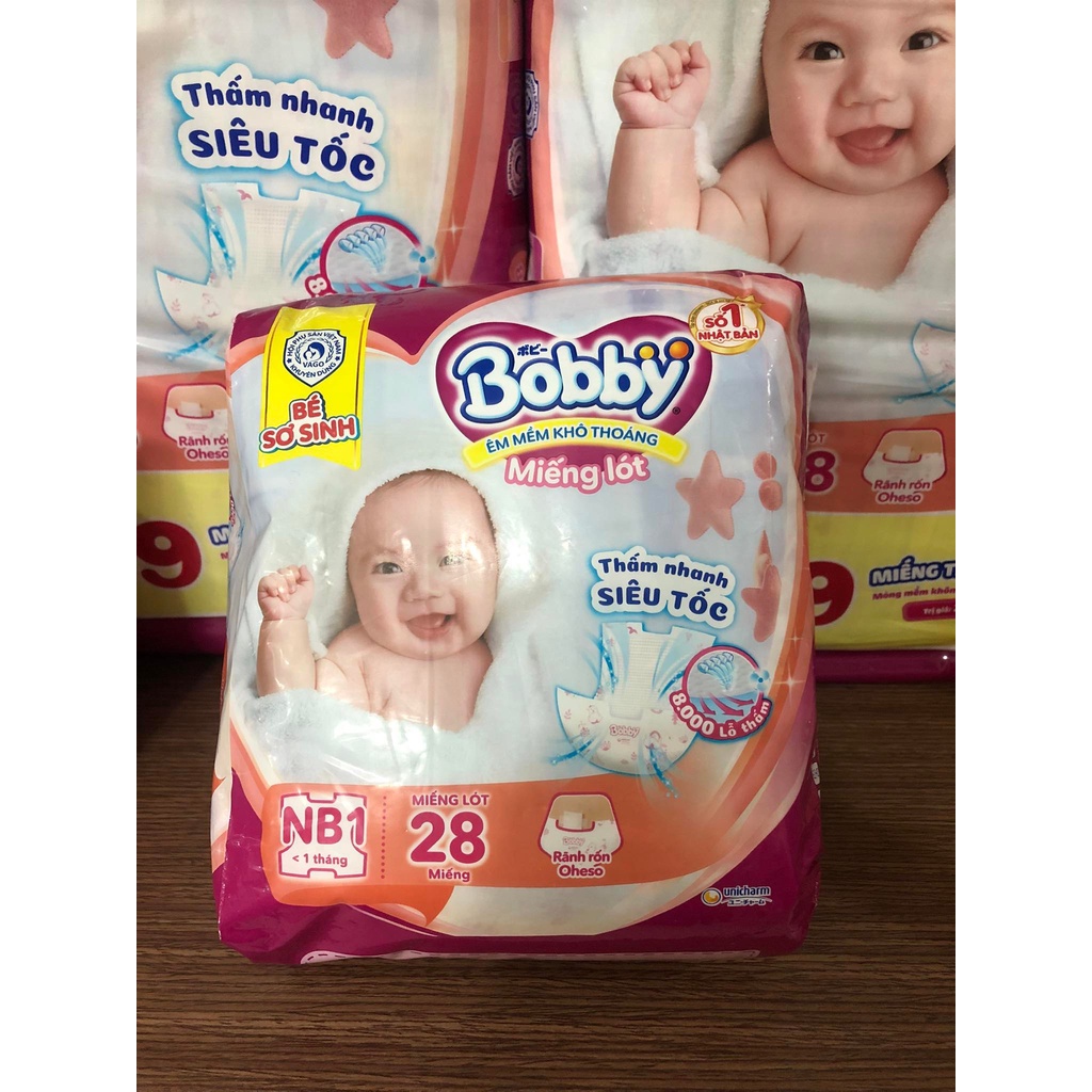 Miếng lót Bobby size Newborn 1 108 miếng