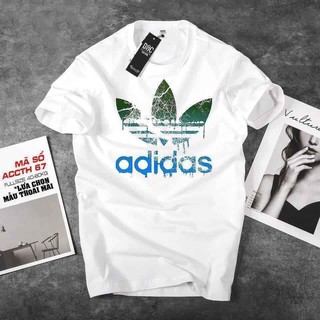 💖Áo phông cao cấp adidas nam nữ màu trắng tay ngắn cổ tròn