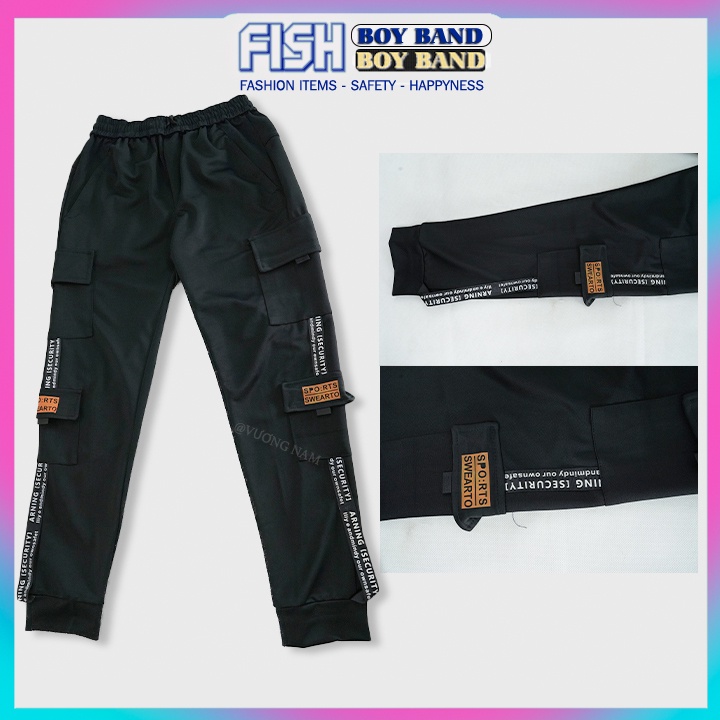 Quần jogger nam cao cấp vải UMY co giãn túi hộp đen trẻ trung năng động FF74L