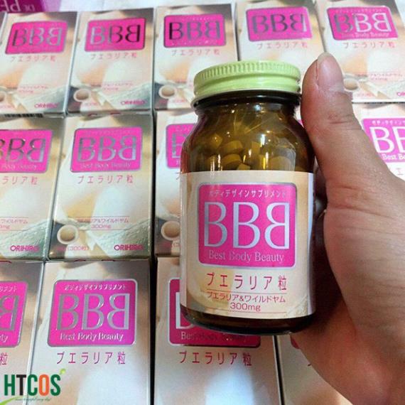 Viên uống nở ngực Orihiro BBB Best body beauty - Hỗ trợ giúp ngực săn chắc, cân bằng nội tiết tố (30 viên)