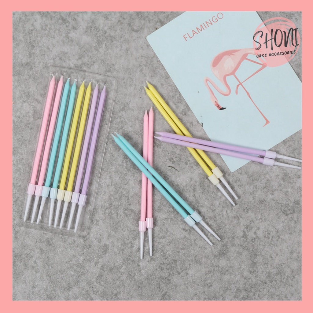 Nến Sinh Nhật Pastel Trang Trí Bánh Kem