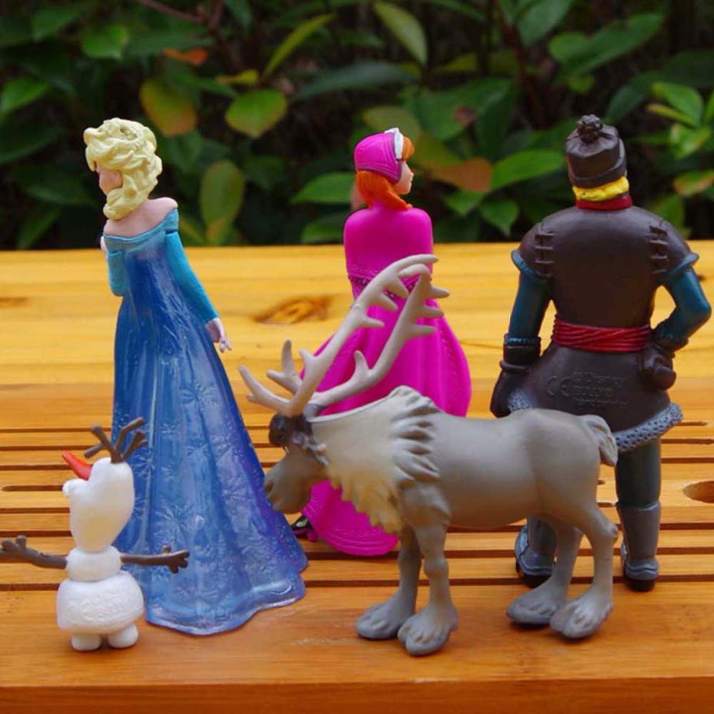 Mô Hình Búp Bê Công Chúa Elsa Và Anna Trong Phim Frozen Trang Trí Bánh Kem