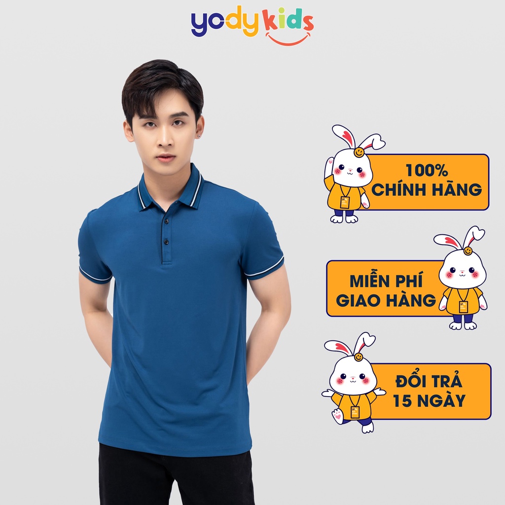 Áo thun polo nam YODY phông tay ngắn, cổ bẻ vải coolmax ,cotton, chuẩn form xuất xịn - APM3681