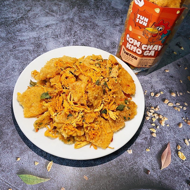 Cơm cháy lắc khô gà loại ngon, hũ pet 300g | TunTun - Thế Giới Đồ Ăn Vặt - Đồ Ăn Vặt Hà Nội