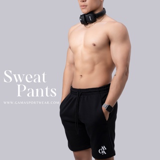 Quần ngắn nam màu đen Heavyweight black sweat short