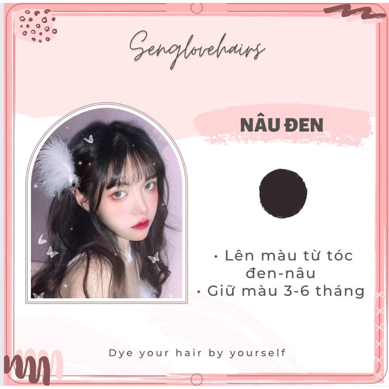 Thuốc nhuộm tóc màu NÂU ĐEN