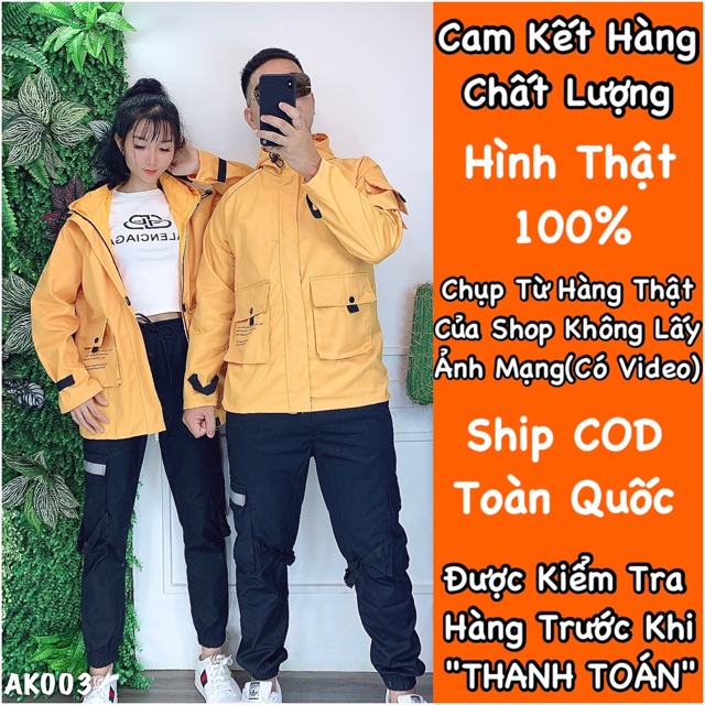 🌈𝐆𝐈𝐀́ 𝐗𝐔̛𝐎̛̉𝐍𝐆💢003 Áo Khoác Kaki - Hàng  2 Lớp Hàng Shop. Hottrend - Unisex - Couple - Giá Rẻ | BigBuy360 - bigbuy360.vn