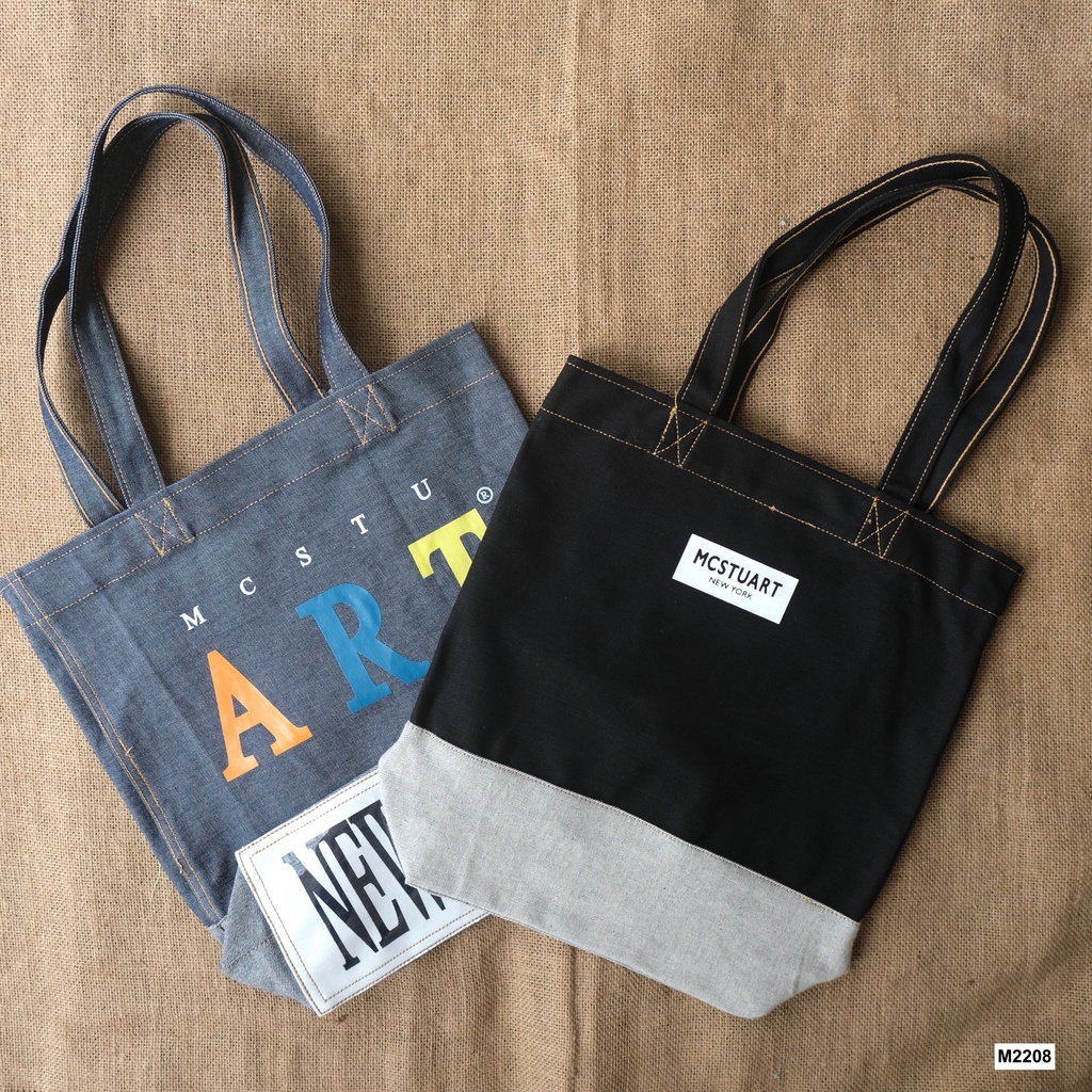 [ Túi tote ] phong cách unisex, chất vải jean chắc chắn hoạ tiết bền đẹp - THEGATE