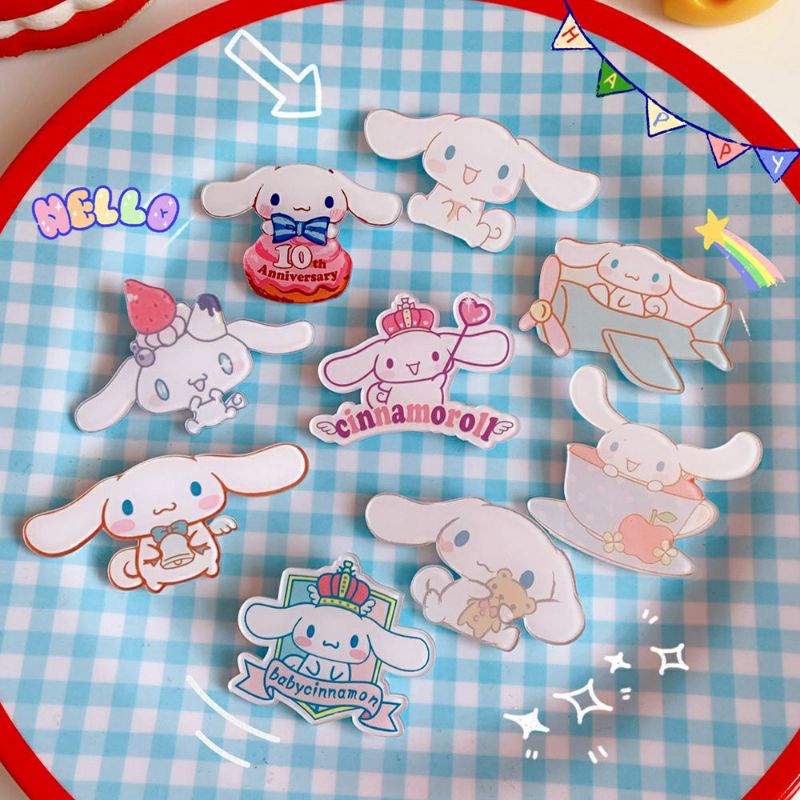 Ghim cài áo/balo/túi xách Sanrio Cinnamoroll Kuromi