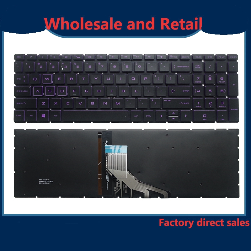 Hp Pavilion Gaming 15-CX 15-cx0040nr 15-cx0058wm 15-cx0020nr 15-cx0030nr 15-CX000 Laptop  Bàn phím m