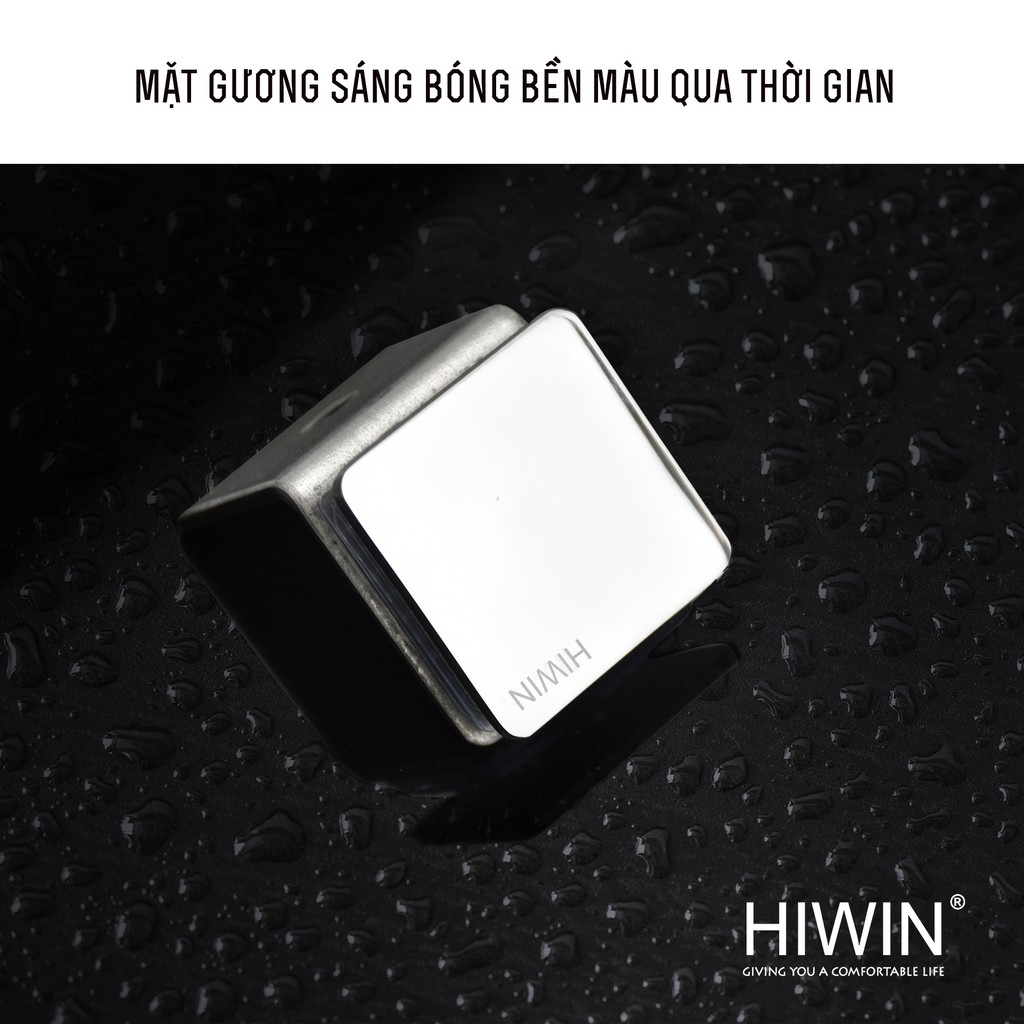 Kẹp định vị 90 độ kính - tường mặt gương inox 304 Hiwin FC-086