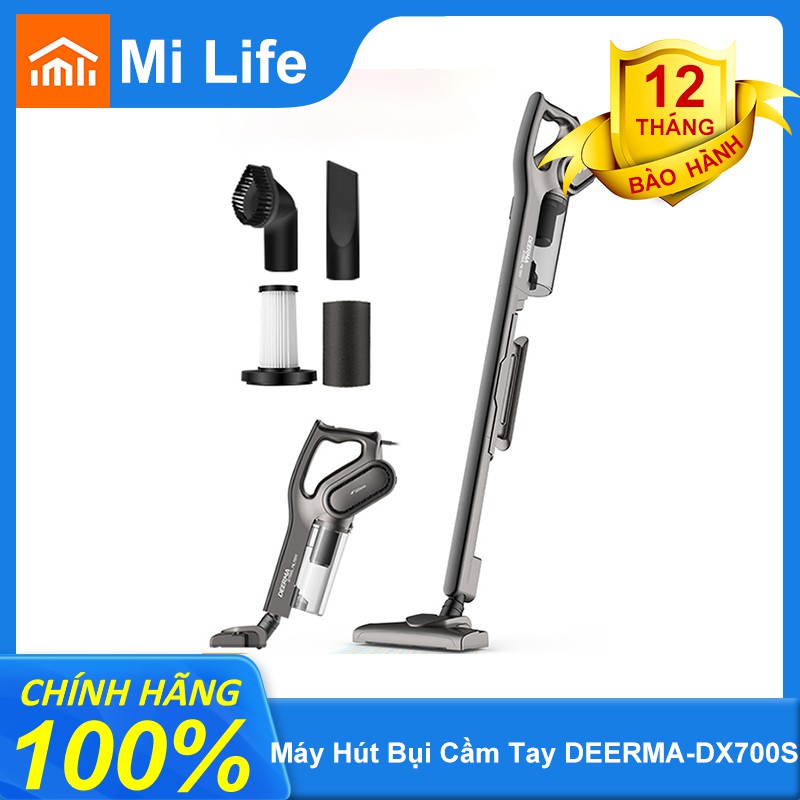 [Mã ELMS4 giảm 7% đơn 500K] Máy Hút Bụi Cầm Tay DEERMA DX700S