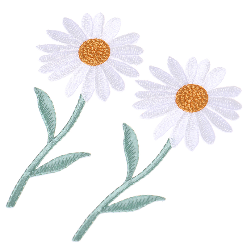 Sticker Ủi Thêu Hình Hoa Cúc Xinh Xắn