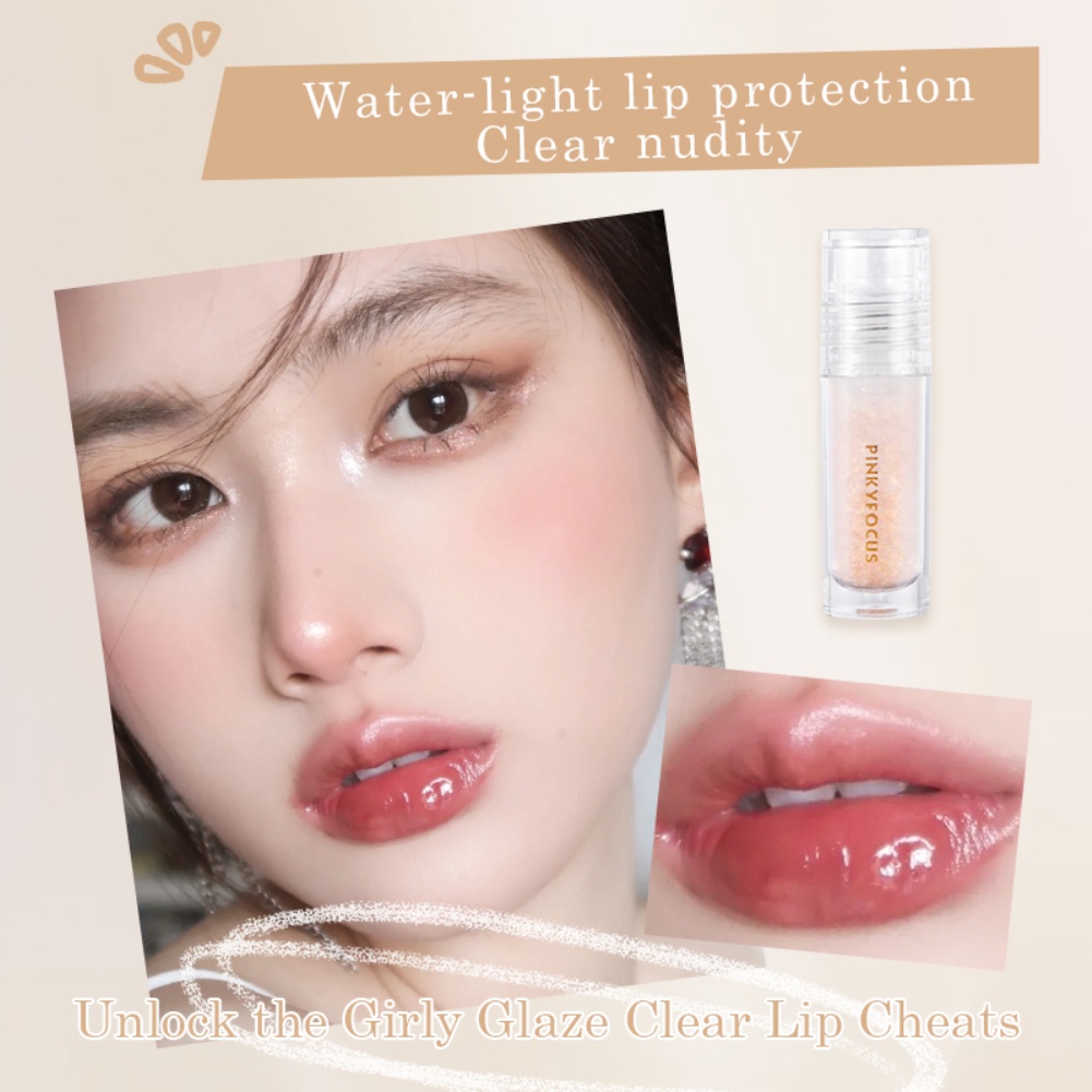 The Ultimate Lip Nourishment Lip Oil Transparent Lip Dew dành cho đôi môi dưỡng ẩm không màu, trang điểm cao cấp Châu Âu và Mỹ
