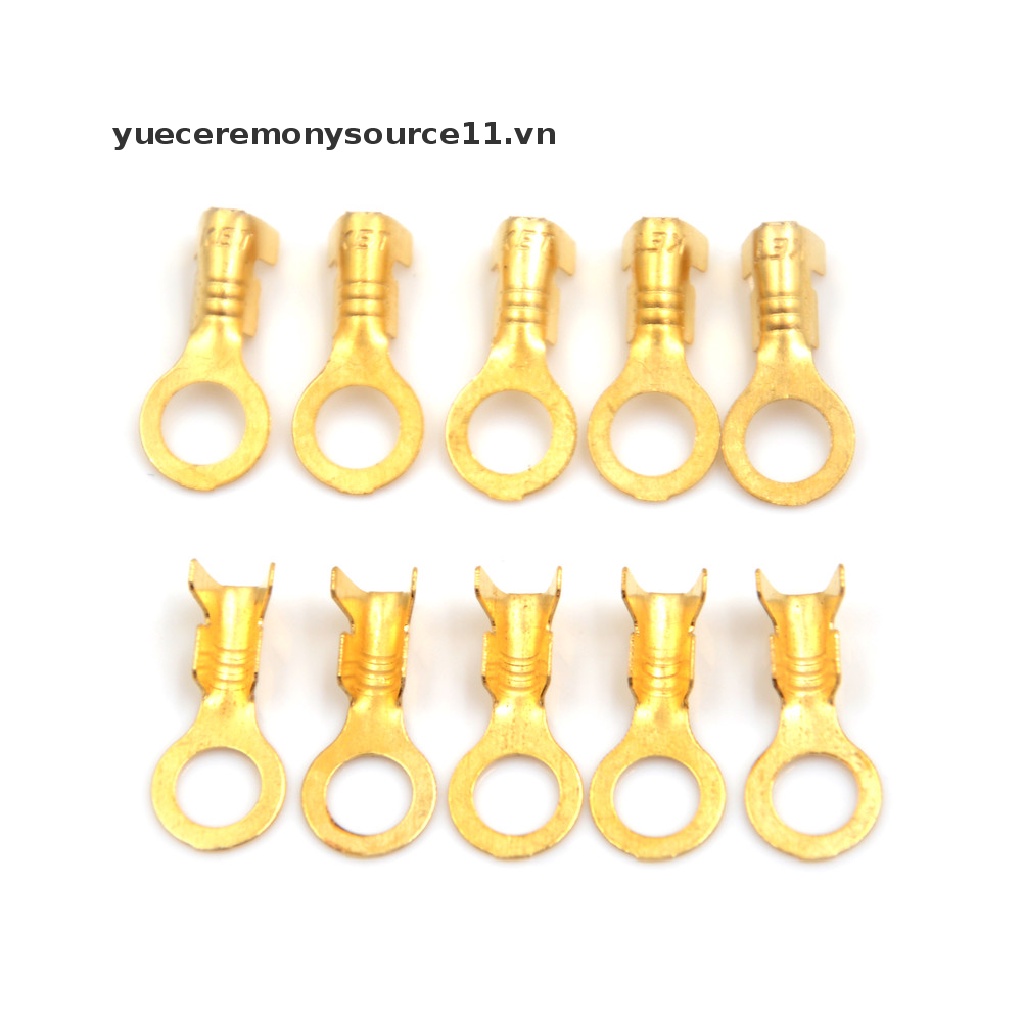 . Set 100 Đầu Nối Dây Điện Mạ Vàng 5.2mm Chất Lượng Cao