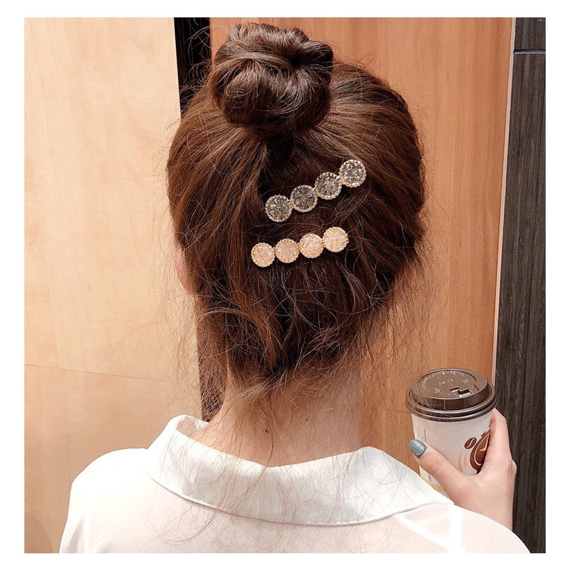Kẹp tóc đính đá phong cách Hàn Quốc đáng yêu thời trang