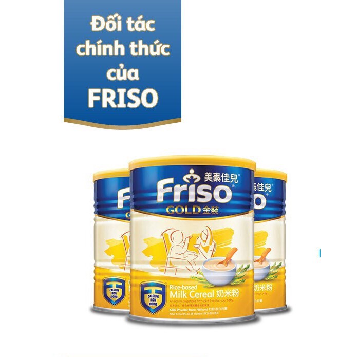 Combo 3 lon bột ăn dặm friso 300g