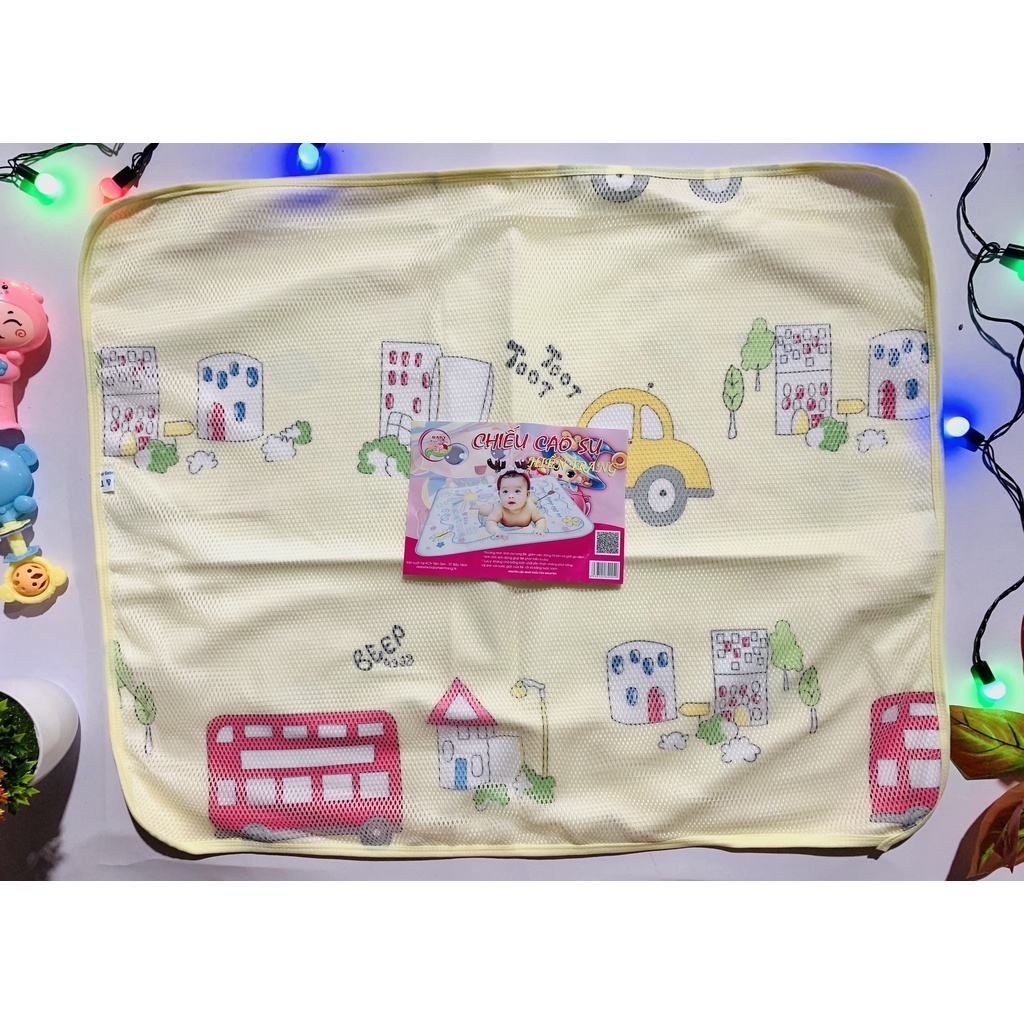 Chiếu chống thấm cao su lưới mùa hè cho bé tiện lợi