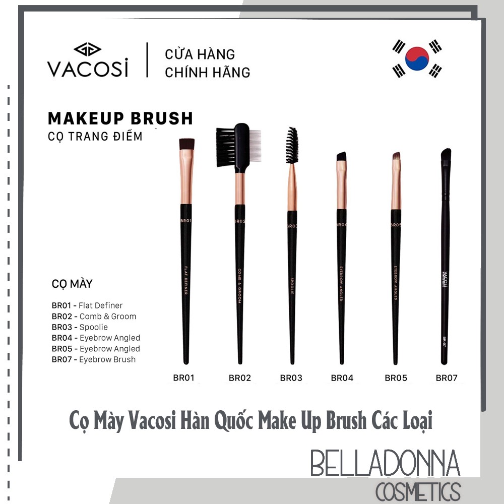 [CHÍNH HÃNG] Cọ Mày Vacosi Hàn Quốc Makeup Brush Các Loại