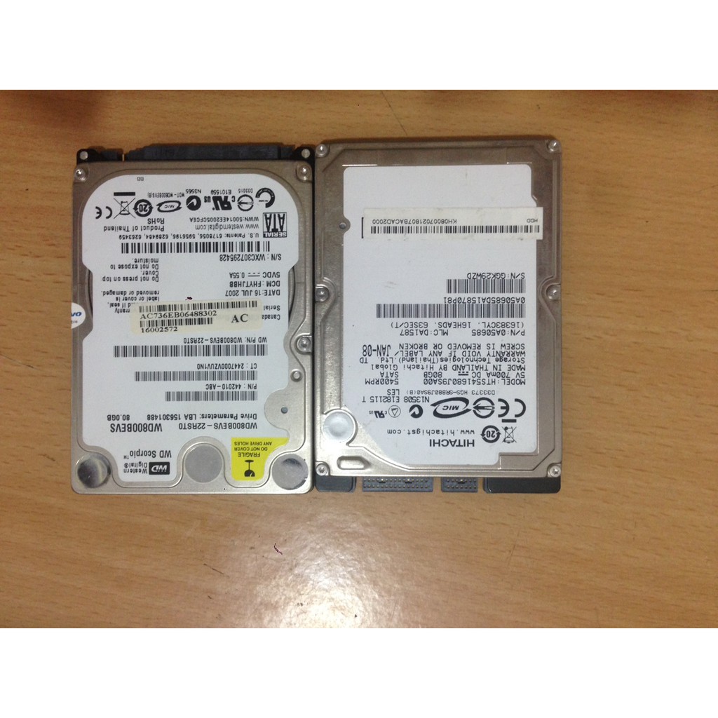 HDD western 80gb tốc độ 5400prm sata 2.5 ich ( chuyên dành cho laptop )