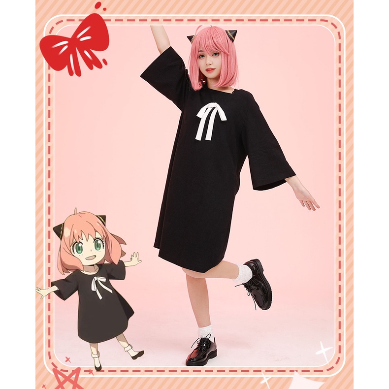 Đầm Cosplay Nhân Vật Anya Forger Trong Manga SPY×FAMILY