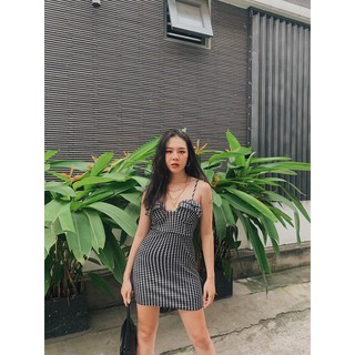 ĐẦM CARO CÚP NGỰC ĐEN
