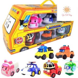 GIÁ ƯU ĐÃI| Đồ chơi Bộ xe Biệt đội Poli Robocar biến hình (2 loại tha hồ chọn)