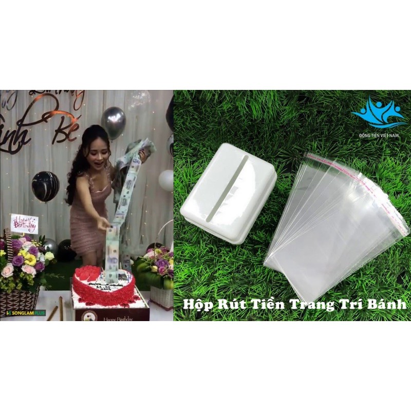 [Freeship🚛] Hộp Rút Tiền Trang Trí Bánh Kem