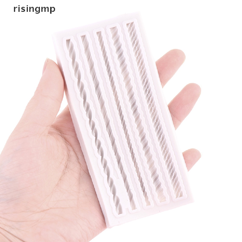 Khuôn Silicone Làm Bánh / Sô Cô La Hình Dây Thừng Năm Đường Độc Đáo DIY ♨Trên đó
