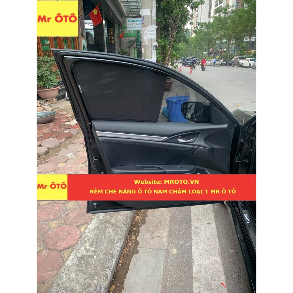 Rèm Che Nắng Xe Honda Civic 2019-2021  Loại 1 Mr.OTO. Bảo Hành 24 tháng. Cam Kết Chuẩn Khít Theo Xe
